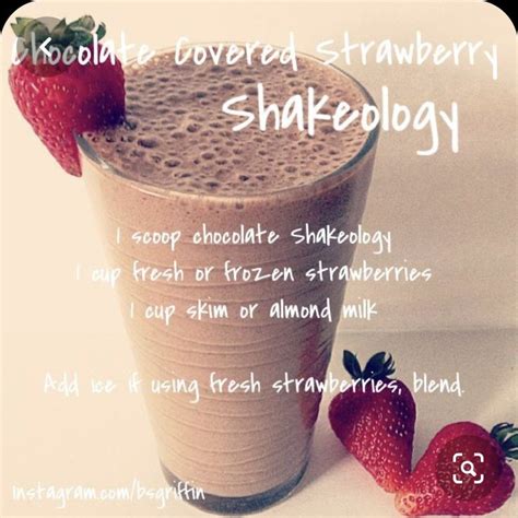 Chocolate Strawberry Shakeology Recipes Cammie Waggoner