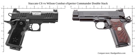 Staccato CS Vs Wilson Combat EXperior Commander Double Stack Size