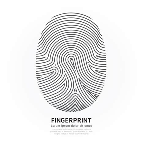 Fingerprint Color Vector Design Illustration Stock Vector Image