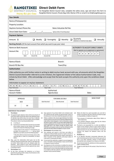 Direct Debit Form Fill And Sign Online With Lumin