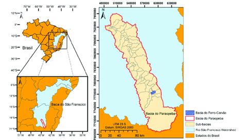 Mapa de localização Bacia do rio Paraopeba e Bloco 0 Download