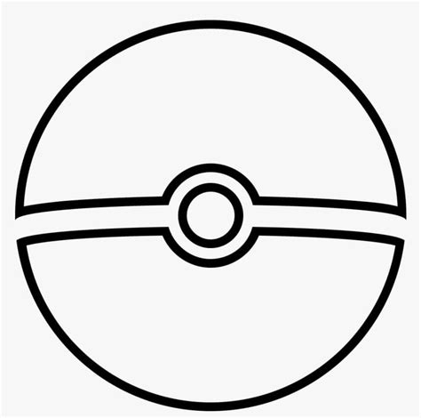 Pokebola Simple Para Colorear Imprimir E Dibujar Coloringonly Com