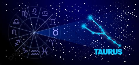 Taurus Zodiac Constellation Galaxy Background Taurus Galaxy