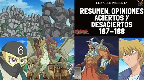 Yu Gi Oh DM 187 188 ABUELO VS JOEY RESUMEN ACIERTOS Y