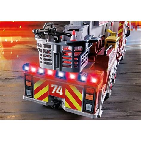 Playmobil City Action Camion De Pompiers Avec Chelle Franc