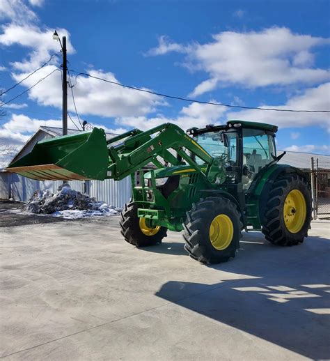 2016 JOHN DEERE 6130R MFWD TRACTOR W 620R SL LOADER 7FT BUCKET