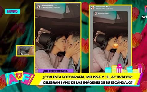 Melissa Paredes Y Anthony Aranda Se Muestran Bes Ndose A Un A O De Su