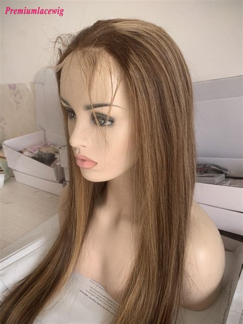 26inch HD5x5 Lace Wig Piano Color 4 Highlight 27 250 Density Human Hair Wig