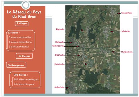 La Carte Du R Seau R Seau Des Ecoles Du Ried Brun