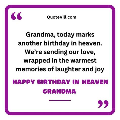 94 Heart Touching Happy Birthday In Heaven Grandma Wishes