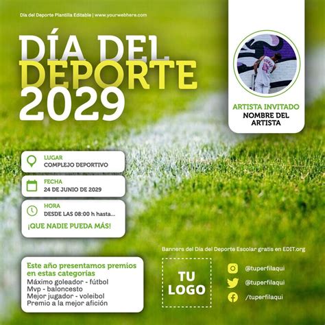 Carteles del Día del Deporte Escolar para imprimir