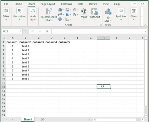 💻 Microsoft Excel Insert Columns Dirask