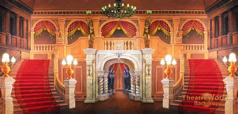 Majestic Mansion Foyer Backdrop Rentals Theatreworld®