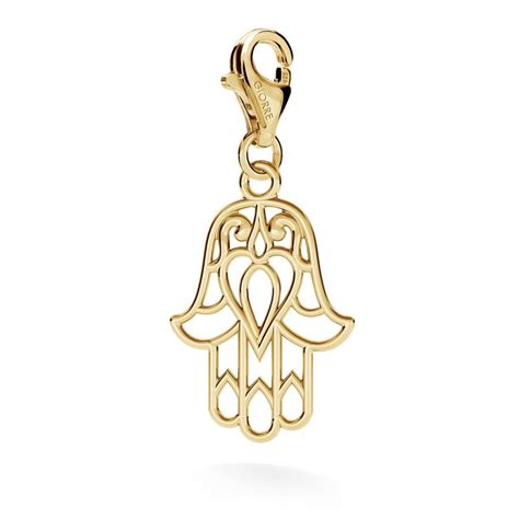 Srebrny Charms Zawieszka Beads Hamsa R Ka Fatimy Srebro Srebro