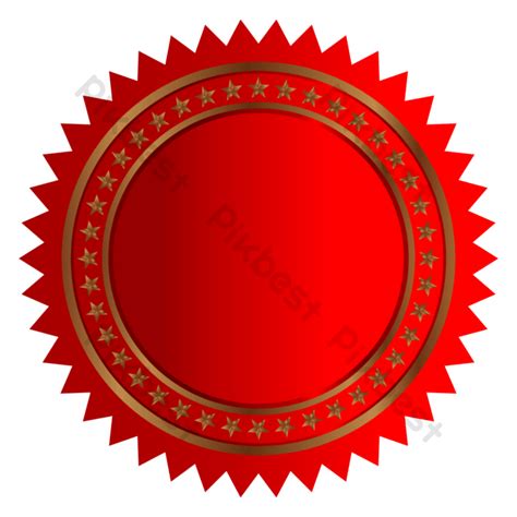 Vector Illustration Of Blank Red Seal Png Images Eps Free Download