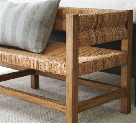 Malibu Woven Bench Pottery Barn Australia