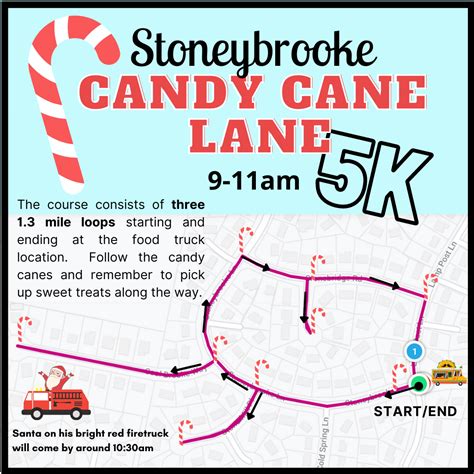 Candy-Cane-Lane-5K-Course-Map-1 | Stoneybrooke