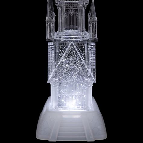 LED Lighted Castle Acrylic Christmas Decoration - 17.5" | Christmas Central