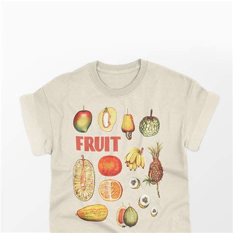 Fruit Graphic Tee Fruits Retro T Shirts Womens Mens Unisex Etsy