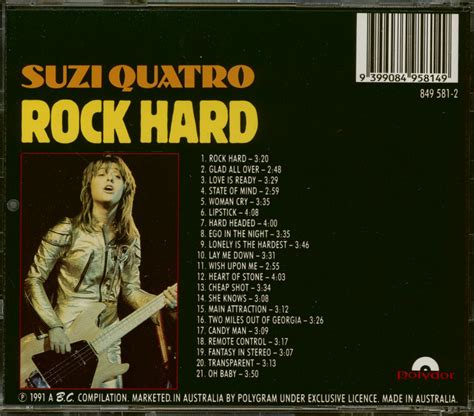 Suzie Quatro CD: Rock Hard (CD) - Bear Family Records