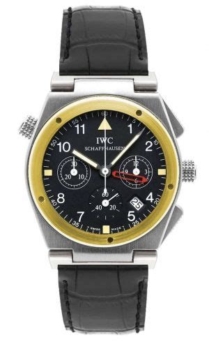 IWC Ingenieur Mecaquartz Chronograph Alarm Stainless Steel Yellow