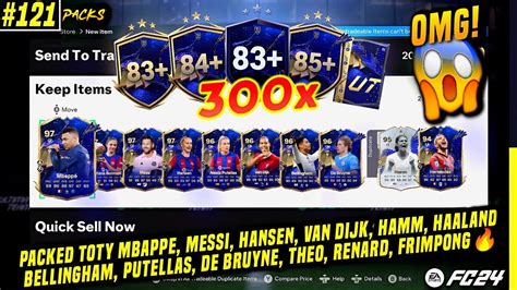 Omg Packed Toty Mbappe Messi Van Dijk Hamm Opening X Upgrade