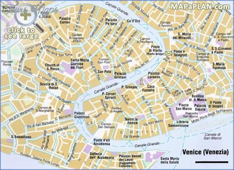 Venice Map Tourist Attractions - ToursMaps.com