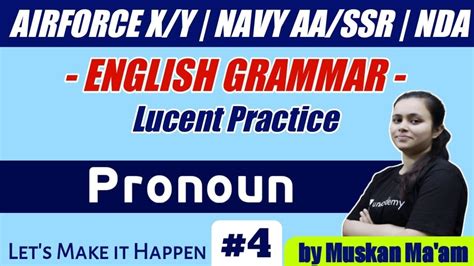 ENGLISH LUCENT SPECIAL PRONOUN FOR AIRFORCE NDA NAVY 2021 BY