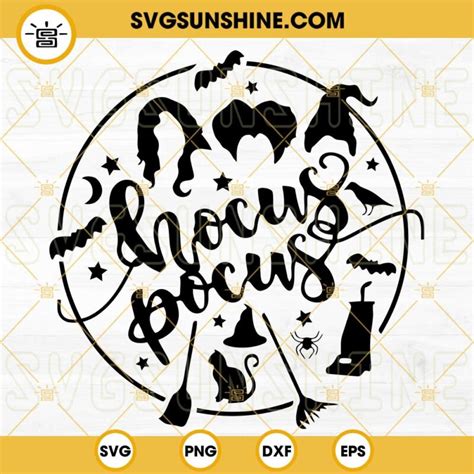 Hocus Pocus Svg Png Dxf Eps Silhouette Cricut Digital File