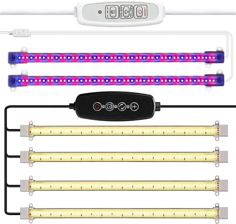 Mosthink Plant Grow Light Strips 12 Inches And 60w Grow Light Strips Full Spectrum