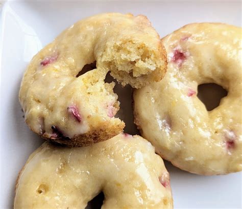 Baked Strawberry Lemon Donuts Flavorful Eats