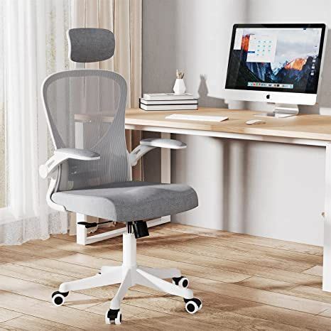 High Back Ergonomic Office Chair with Adjustable Headrest and Armrests