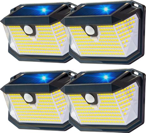 Leiorio Solar Lights Outdoor Solar Security Lights Outdoor Motion