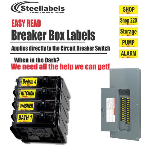 Printable Breaker Box Labels