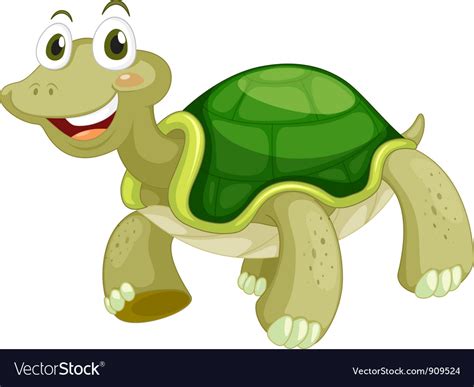 Animated Turtle Royalty Free Vector Image Vectorstock