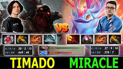 MIRACLE Puck Vs TIMADO Pudge Most Epic 52 Min Battle Full Of