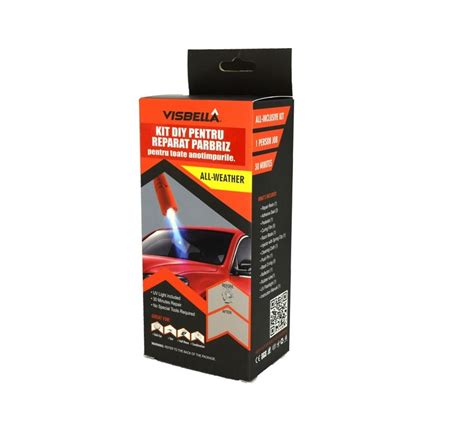 Kit Pentru Reparatie Parbriz Cu Lampa UV IdealSTORE Ideal Pentru Toate