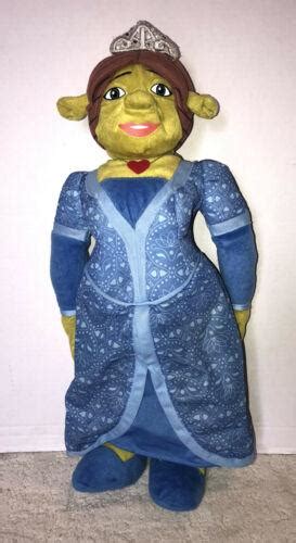 Shrek The Third Princess Fiona Ogre Plush Doll Toy Nanco Blue Dress 15 3874887181