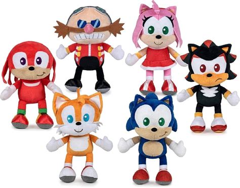 Sonic The Hedgehog Sonic Tails Knuckles And Amy Plushies Doit360