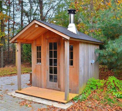 Outdoor sauna shed | Outdoor sauna, Sauna design, Sauna room