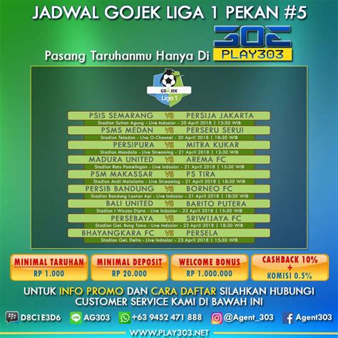 Jadwal Liga Gojek Persija PJTKI RESMI