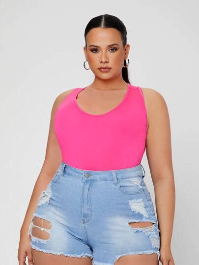 Shop Plus And Curve Bodysuits Plus Size And Curve Clothing Shein Usa