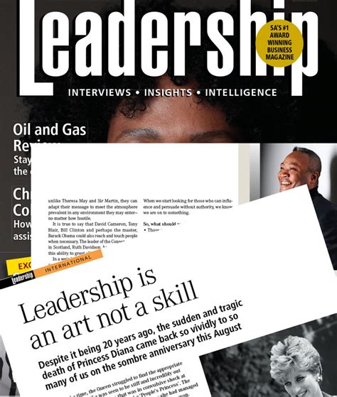 Leadership Magazine – Leadership is an Art Not a Skill