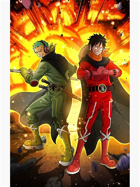 Roronoa Zoro And Monkey D Luffy One Piece Poster For Sale By