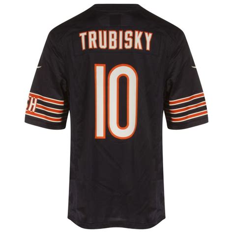 Chicago Bears Mens Navy Mitch Trubisky Replica Jersey bu Nike #Chicago #Bears #ChicagoBears # ...