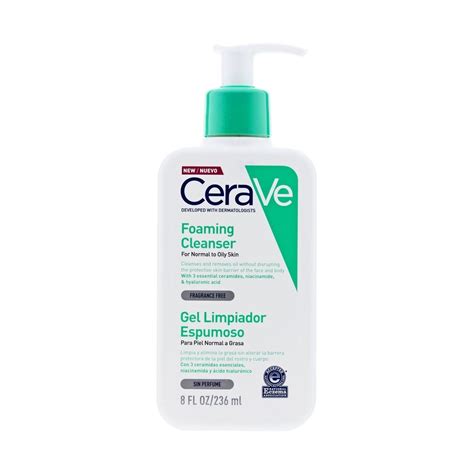 Cerave Gel Limpiador Espumoso Ml Dermanor Cl Nica Dermatol Gica