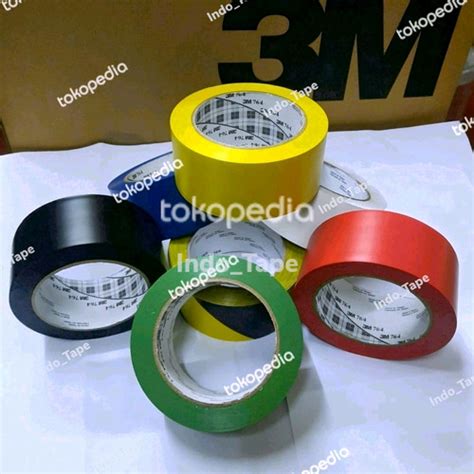 Jual Lakban Lantai 764 3M Floor Marking Tape Warna Uk 12mm X 33mtr