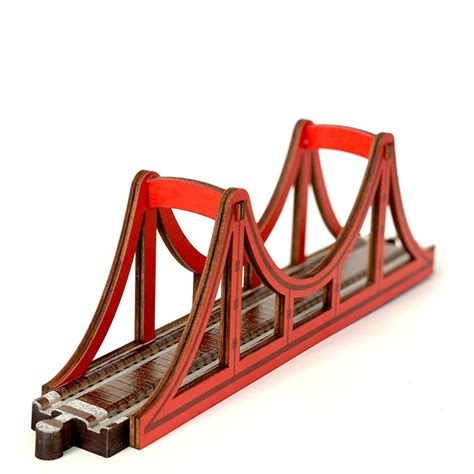 Maple Landmark Wooden Train Track Suspension Bridge | USA Made – Tree ...