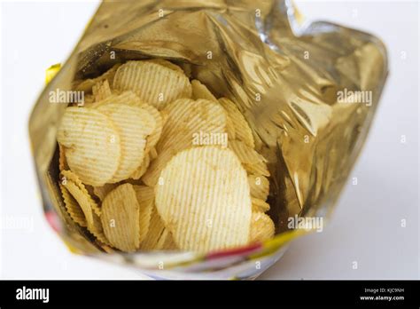 Potato Chips Packed In Ready To Eat Bags Stock Photo Alamy