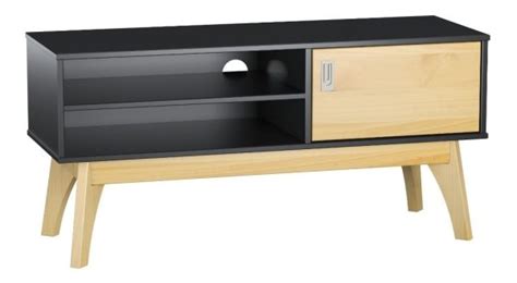 Rack Para Tv Living Madera Maciza Estantes Puerta Muebles Web